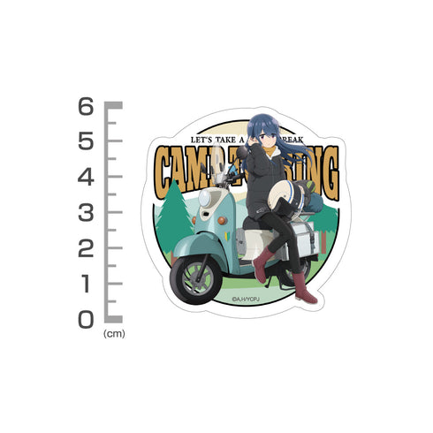 『ゆるキャン△ SEASON3』描き下ろし 志摩リン ミニステッカーセット バイクでひといきVer.