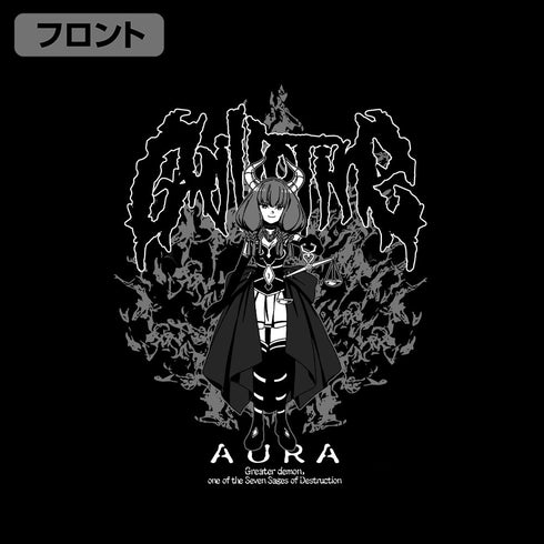 『葬送のフリーレン』アウラ 袖リブロングスリーブTシャツ ブラック M