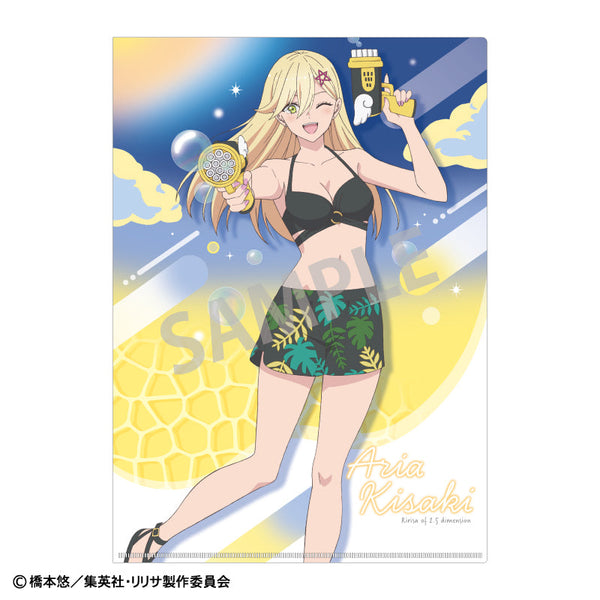 『2.5次元の誘惑』A4シングルクリアファイル_喜咲アリア/水着×バブルガン