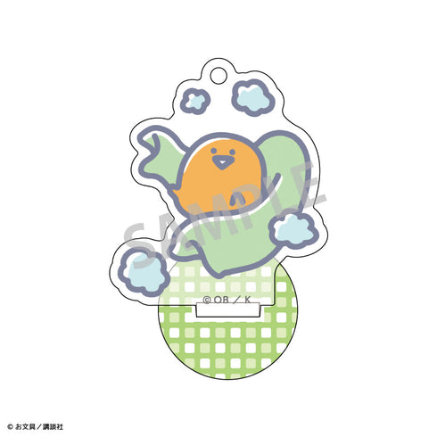 『お文具といっしょ』アクリルスタンドキーホルダー/ゼリーさん_バスタイム