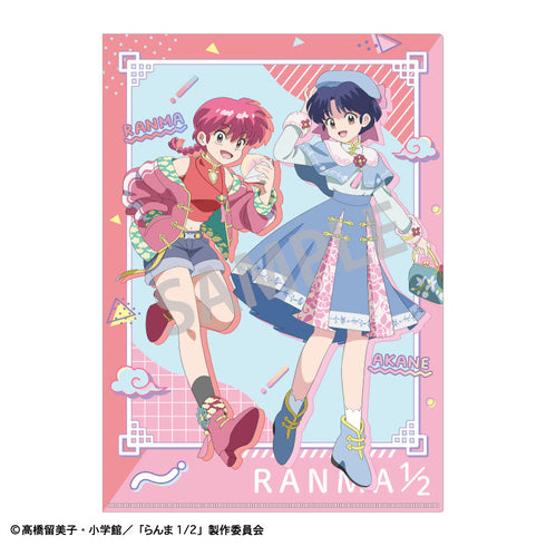 『らんま1/2』A4シングルクリアファイル_らんま&天道 あかね/チャイナコーデ