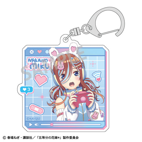 『五等分の花嫁*』アクリルキーホルダー_中野三玖/配信者なりきり