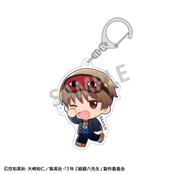 『3年Z組銀八先生』アクリルキーホルダー_沖田総悟/登校風景描き起こし