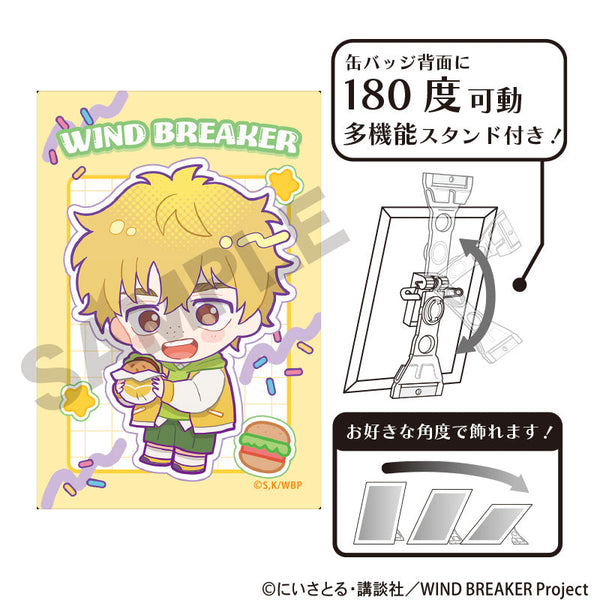 『WIND BREAKER』アート缶バッジ 楡井秋彦 アメリカンポップ