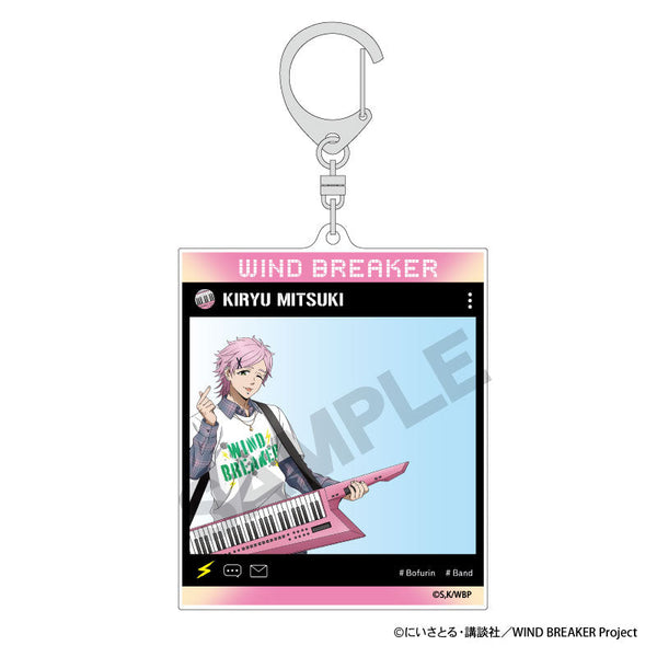 『WIND BREAKER』SNS風アクリルキーホルダー 桐生三輝 バンド