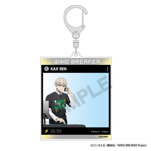 『WIND BREAKER』SNS風アクリルキーホルダー 梶蓮 バンド