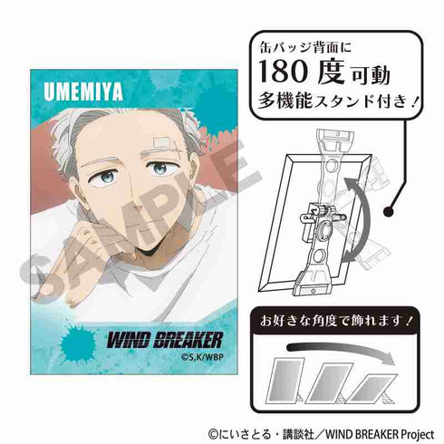 『WIND BREAKER』アート缶バッジ 梅宮一 場面写