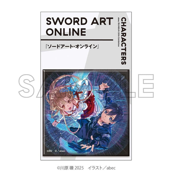 『abec/BUNBUN』20th Exhibition CHARACTERS メタリックスクエア缶バッジ『ソードアート・オンライン』