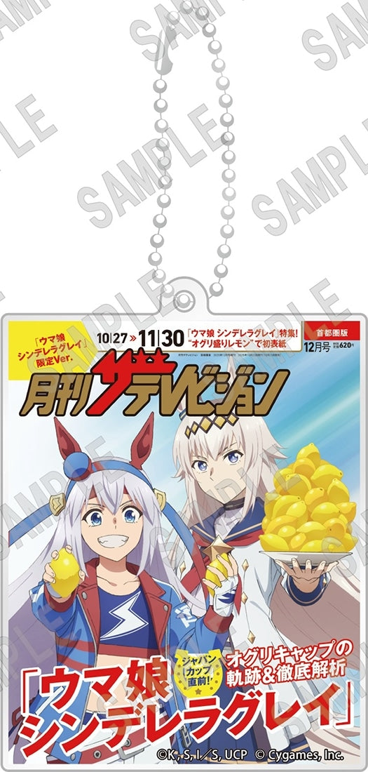 『賽馬娘 灰姑娘格蕾』雙層壓克力鑰匙圈 月刊ザテレビジョン封面版