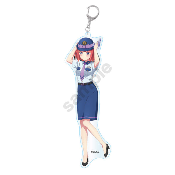 『映画 五等分の花嫁』Police style アクリルキーホルダーBIG 中野二乃