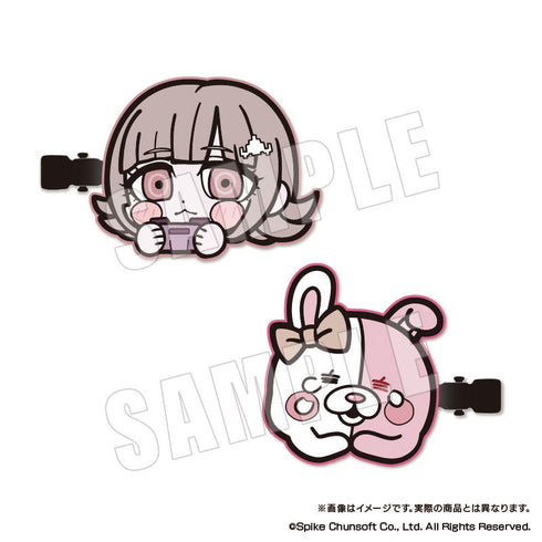 『ダンガンロンパシリーズ×ぶくぶ』前髪クリップセット 04 七海千秋&モノミ