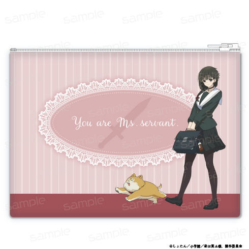 『君は冥土様。』描き下ろし 合皮フラットポーチ【雪&あげもち太郎】【202506再販】