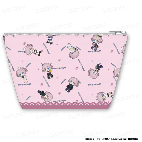 『よふかしのうた Season2』ナズナちゃんがいっぱい 合皮舟形ポーチ【202510再販】