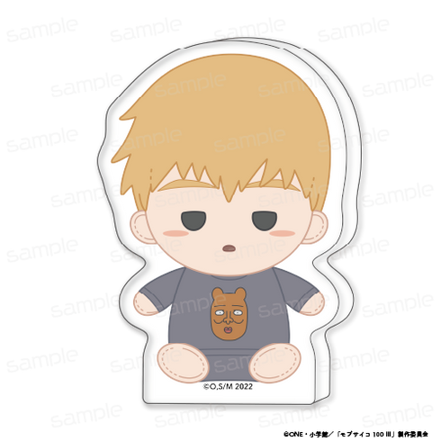 『モブサイコ100 III』おすわりもふりん アクリルminiブロック 【霊幻 新隆 寝間着】