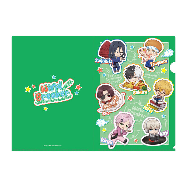 『WINDBREAKER』WIND BREAKER クリアファイル 商店街のお手伝いデフォルメ