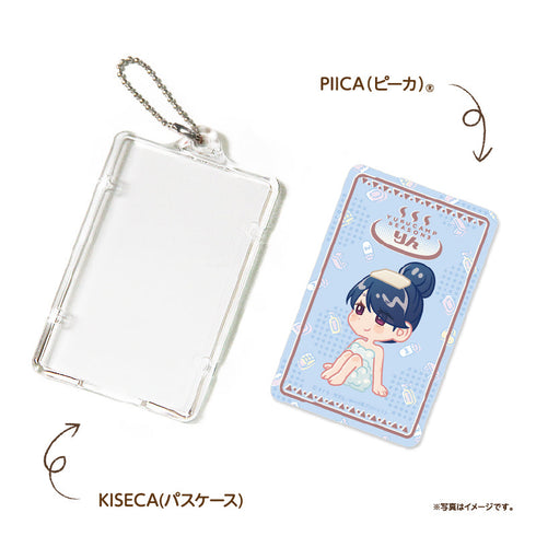 『ゆるキャン△ SEASON3』温泉風デザイン PIICAピーカ(クリアパスケース付き) 志摩リン