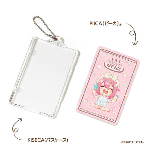 『ゆるキャン△ SEASON3』温泉風デザイン PIICAピーカ(クリアパスケース付き) 各務原なでしこ