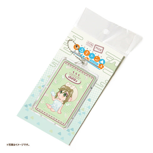 『ゆるキャン△ SEASON3』温泉風デザイン PIICAピーカ(クリアパスケース付き) 犬山あおい