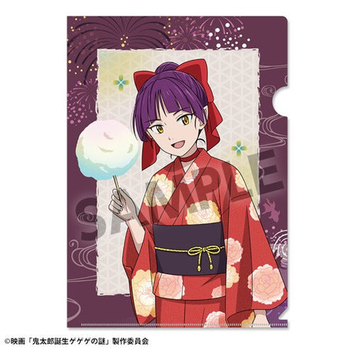 『鬼太郎誕生 ゲゲゲの謎』描き下ろしクリアファイル ねこ娘 お祭り ver.