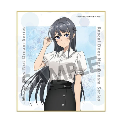 『青春ブタ野郎シリーズ』描き下ろしミニ色紙 桜島麻衣の夏休み 私服 ver.