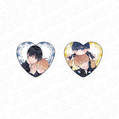 『君には届かない。』 ハートカンバッジセット ヤマト・カケル ぬいといっしょ ver.
