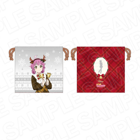 『ラブライブ!虹ヶ咲学園スクールアイドル同好会』サテン巾着 天王寺璃奈 トナカイ風衣装 ver.