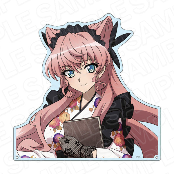 『戦姫絶唱シンフォギアXV』特大ダイカットアクリルボード マリア・カデンツァヴナ・イヴ レトロカフェ ver.