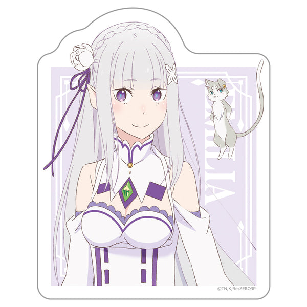 『Re:ゼロから始める異世界生活』ダイカットステッカー エミリア【202601再販】