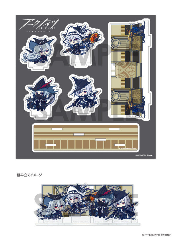 『アークナイツ』わちゃっと!ジオラマアクリルスタンド B スカジ&帰溟スペクター&ウルピアヌス&グレイディーア