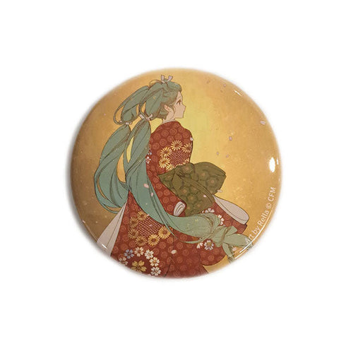『初音ミク』見返り美人ミク 缶バッジ A