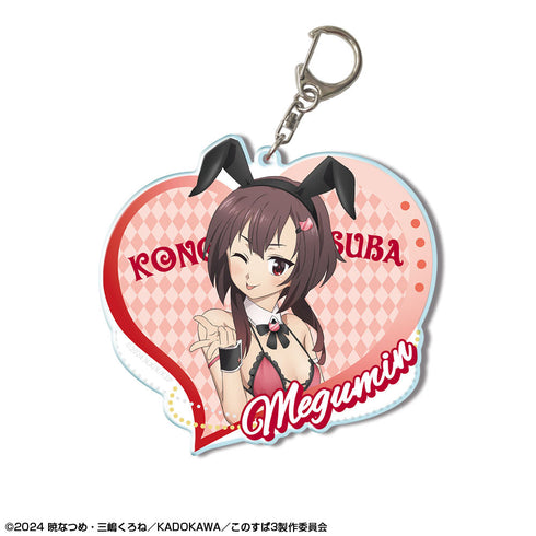 『この素晴らしい世界に祝福を!33』この素晴らしい世界に祝福を!3 ビッグアクリルキーホルダー デザイン02(めぐみん/バニー風水着ver.)【描き下ろし】【202601再販】