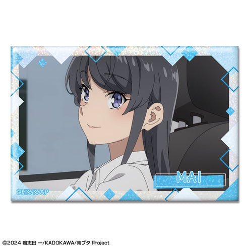 『青春ブタ野郎はサンタクロースの夢を見ない』ホログラム缶バッジ デザイン06(桜島麻衣/F)【202601再販】