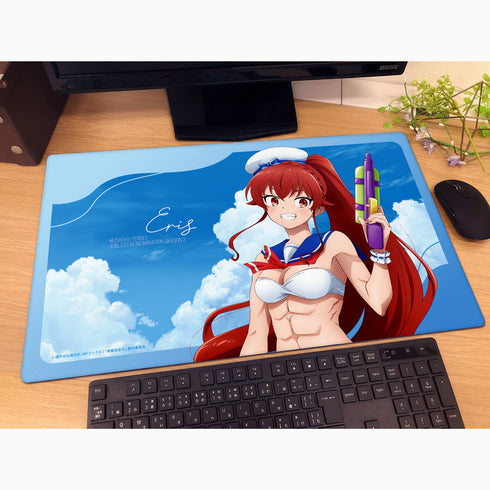 『無職転生II ~異世界行ったら本気だす~』描き下ろしラバーマット(エリス/マリンセーラー水着)