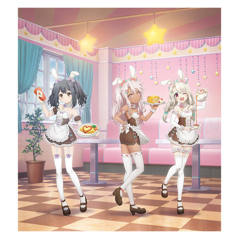 『Fate/kaleid liner プリズマ☆イリヤ Licht 名前の無い少女』描き下ろし複製原画(イリヤ&美遊&クロエ/バニーメイド)