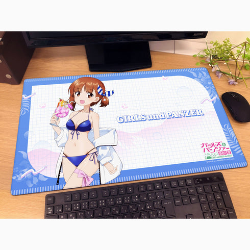 『ガールズ&パンツァー 最終章』描き下ろしラバーマット(西住みほ/リゾート水着)