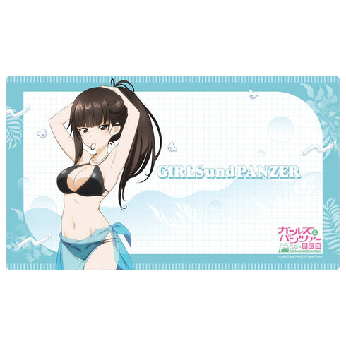 『ガールズ&パンツァー 最終章』描き下ろしラバーマット(西住しほ/リゾート水着)