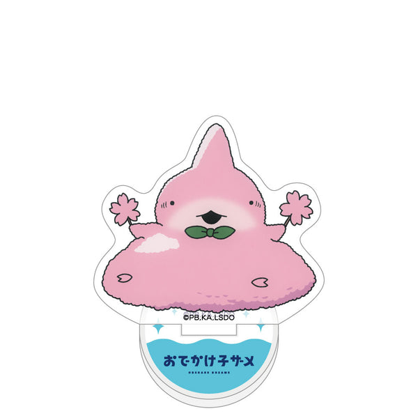 『おでかけ子ザメ』ミニアクリルスタンド (桜まみれ)