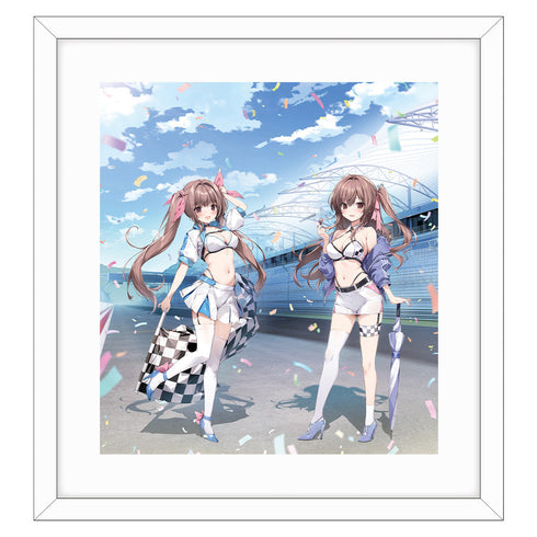 『karory先生』描き下ろし複製原画 (蒼海舞香&蒼海夏音/レースクイーン)