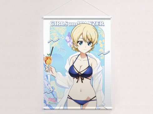 『ガールズ&パンツァー 最終章』描き下ろしB2タペストリー(ダージリン/リゾート水着)