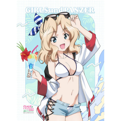 『ガールズ&パンツァー 最終章』描き下ろしB2タペストリー(ケイ/リゾート水着)
