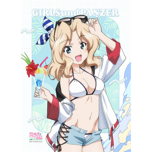 『ガールズ&パンツァー 最終章』描き下ろしB2タペストリー(ケイ/リゾート水着)