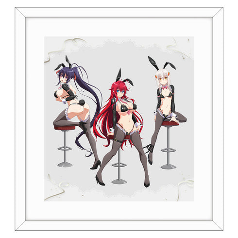 『ハイスクールD×D HERO』描き下ろし 複製原画(逆バニー(黒))