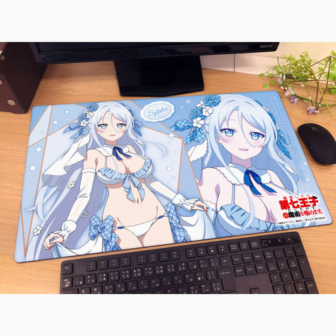 『転生したら第七王子だったので、気ままに魔術を極めます』描き下ろし ラバーマット(シルファ/ウエディング水着)
