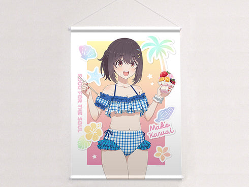 『日々は過ぎれど飯うまし』描き下ろしB2タペストリー(河合まこ/水着)Wスエード