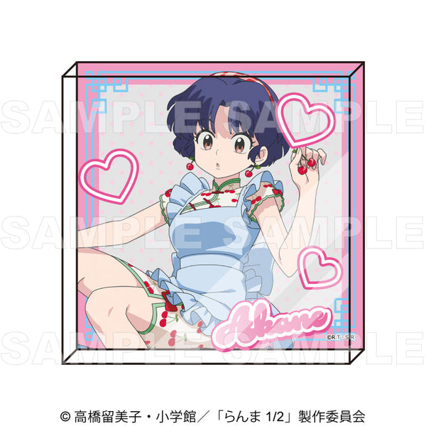 『らんま1/2』ちゃぽんっ! フルーツフレーバー アクリルブロック 天道あかね