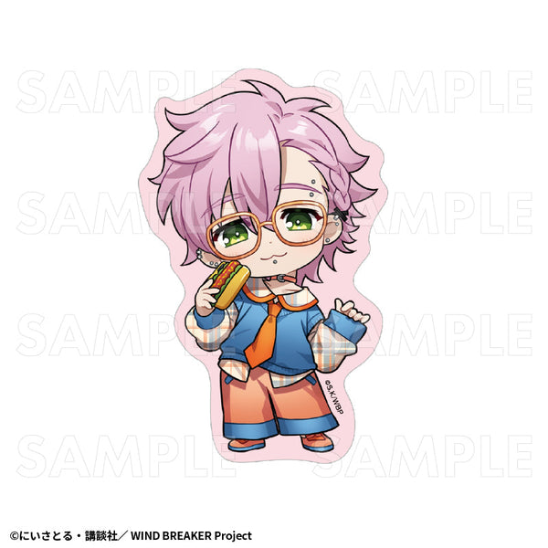 『WIND BREAKER』チェックセーラー ステッカー 桐生三輝