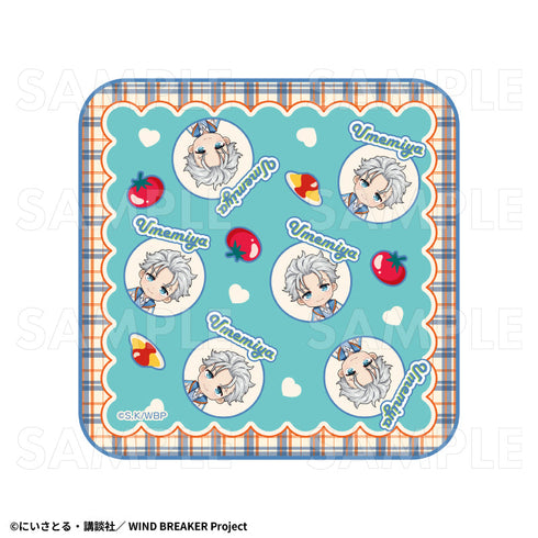 『WIND BREAKER』チェックセーラー ハンドタオル 梅宮一