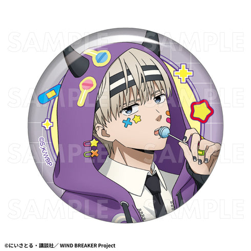 『WIND BREAKER』迪比迪可連帽外套 交易罐徽章【BOX】