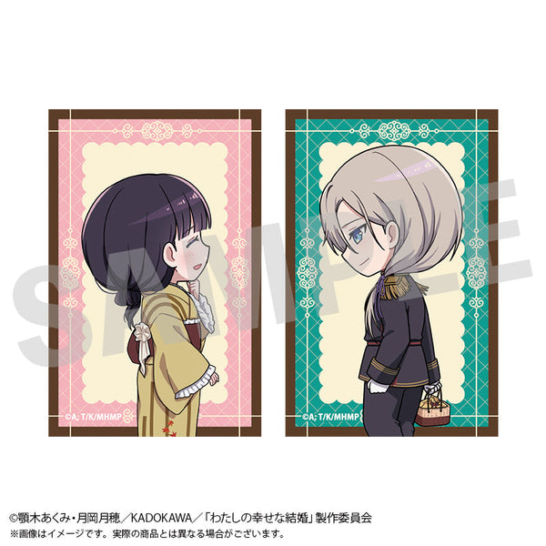 『わたしの幸せな結婚×浅草ロマン館』ちびキャラステッカーセット 秋