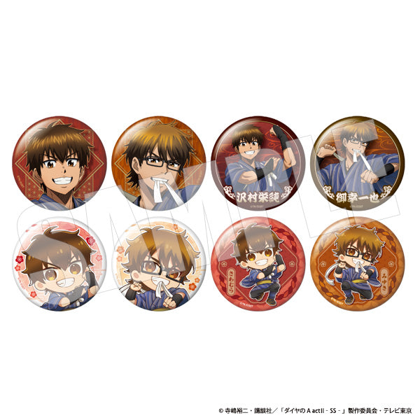 『ダイヤのA act II』トレーディング缶バッジ 浮世絵風 AJ2603【BOX】